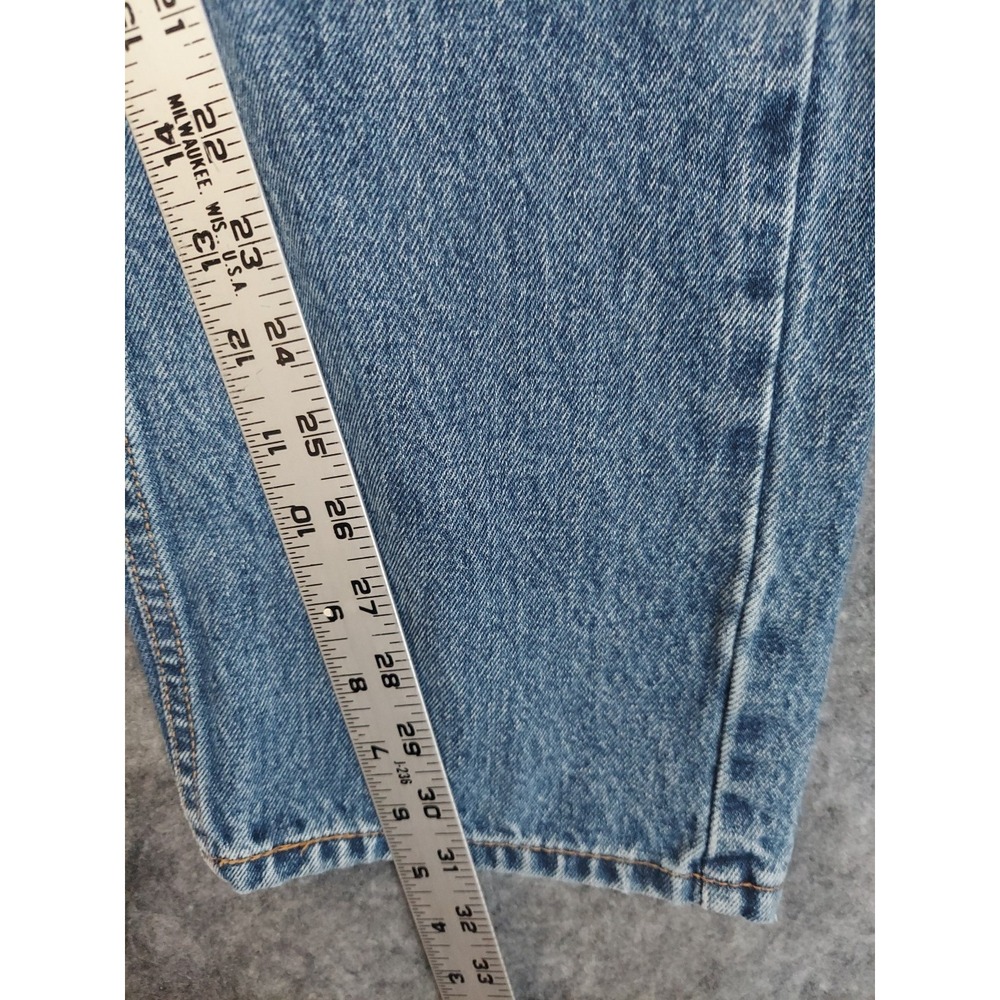 Levis 505 Jeans Mens 34x32‎ Blue Straight Leg medium Wash Cotton Red  Tab - Picture 4 of 9